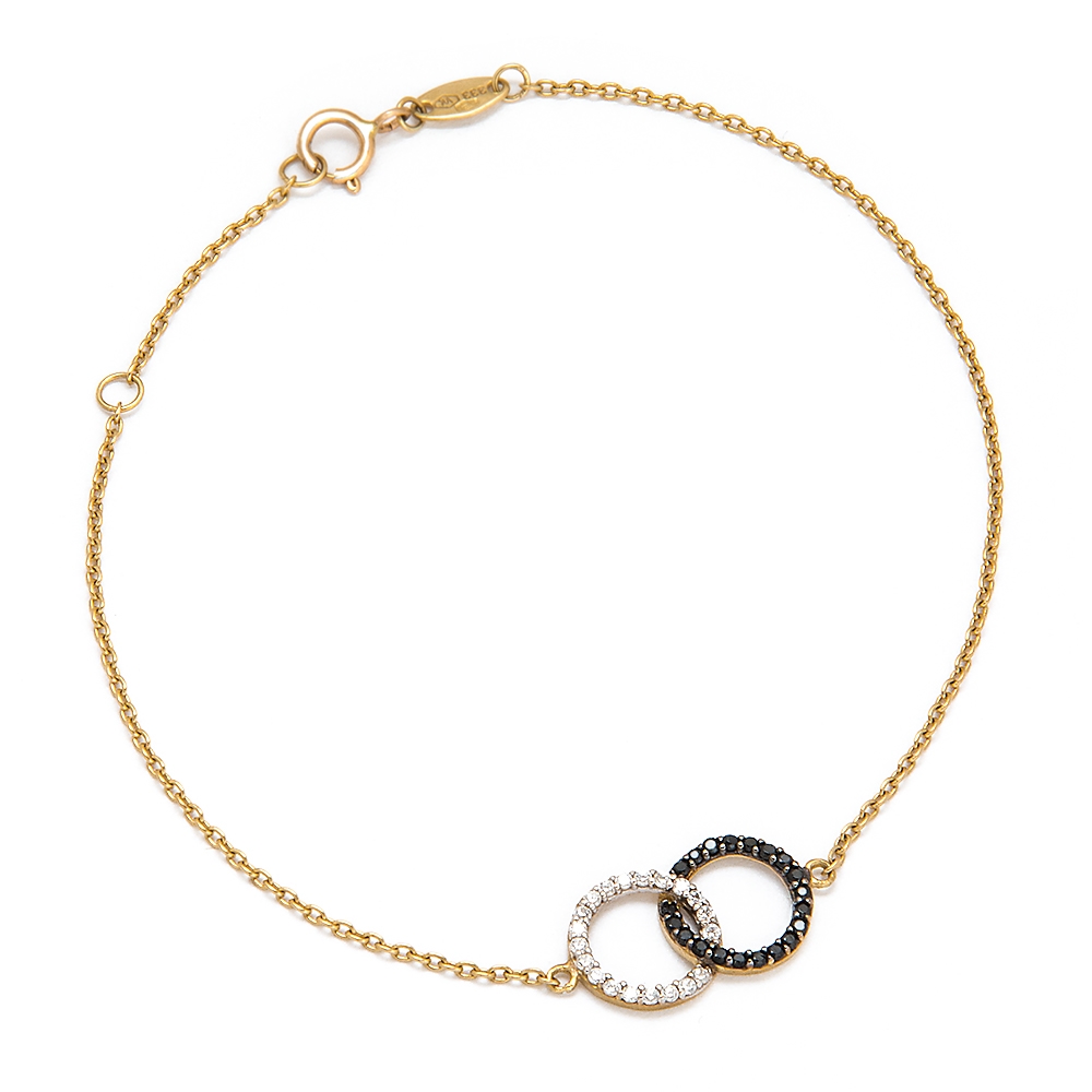 Pulseras de oro personalizadas de 8 quilates Murrano para mujer