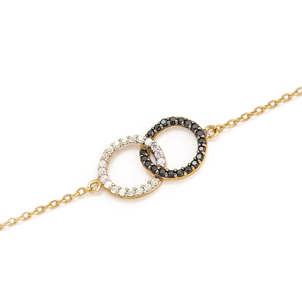 Pulseras de oro personalizadas de 8 quilates Murrano para mujer