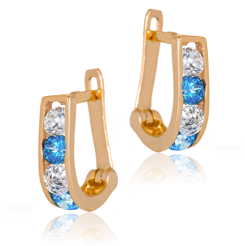 Pendientes de oro de 8 quilates para ahijada
