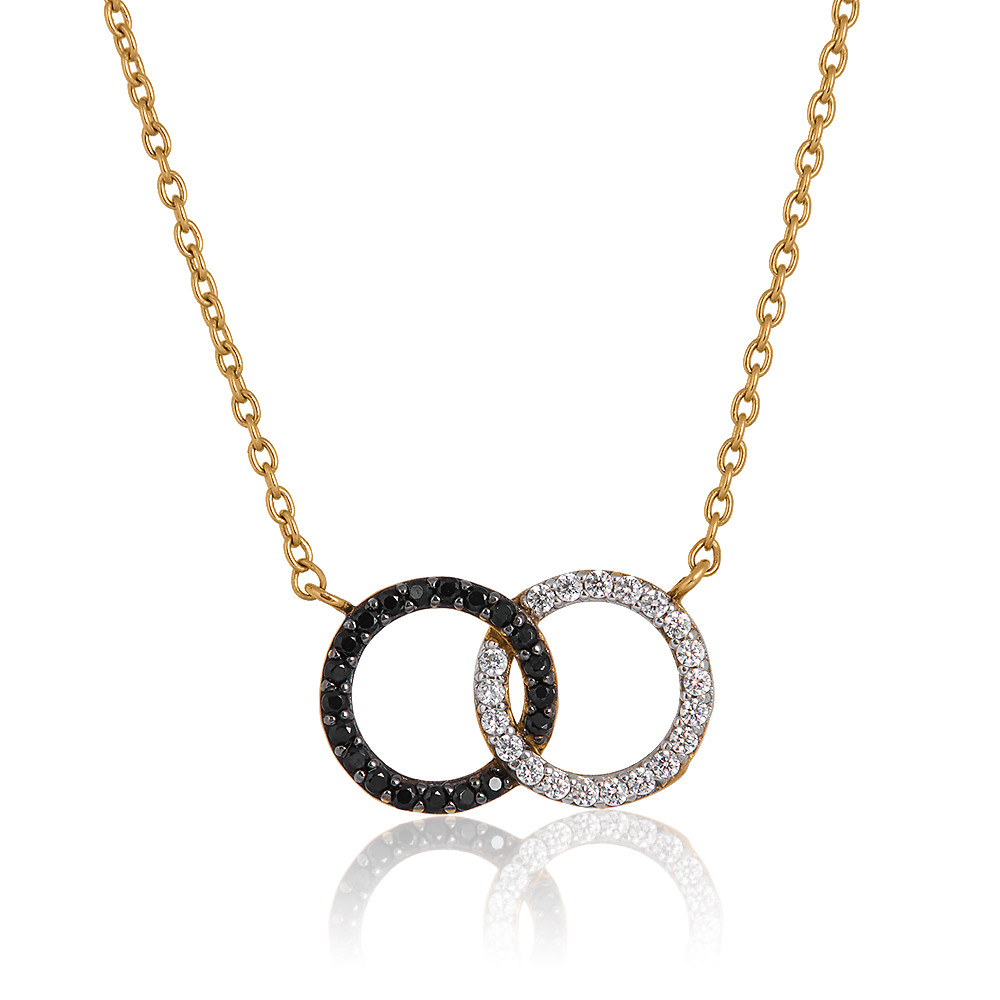 Collar de oro de 8 quilates Murrano con grabado para una novia