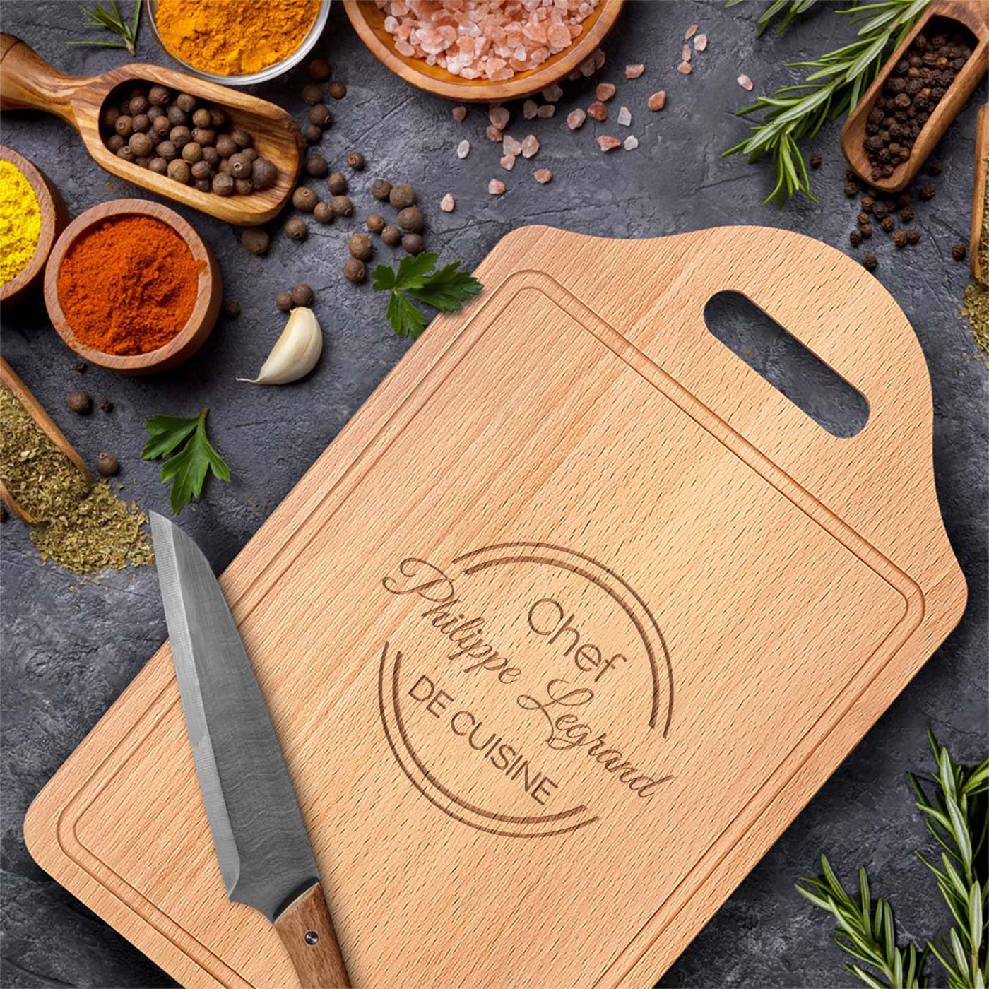 Planche à découper en bois personnalisée pour mari pour anniversaire de mariage