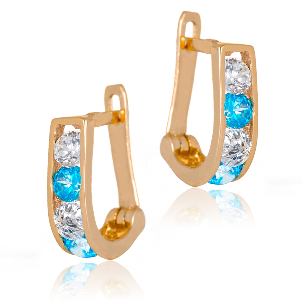 Pendientes de oro de 8 quilates Murrano para una sobrina