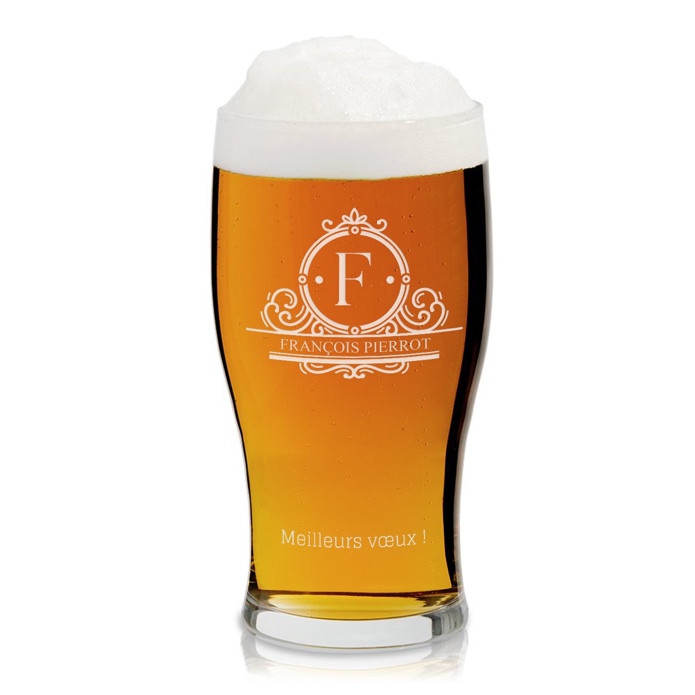Murrano Personalized Beer Glass for Him