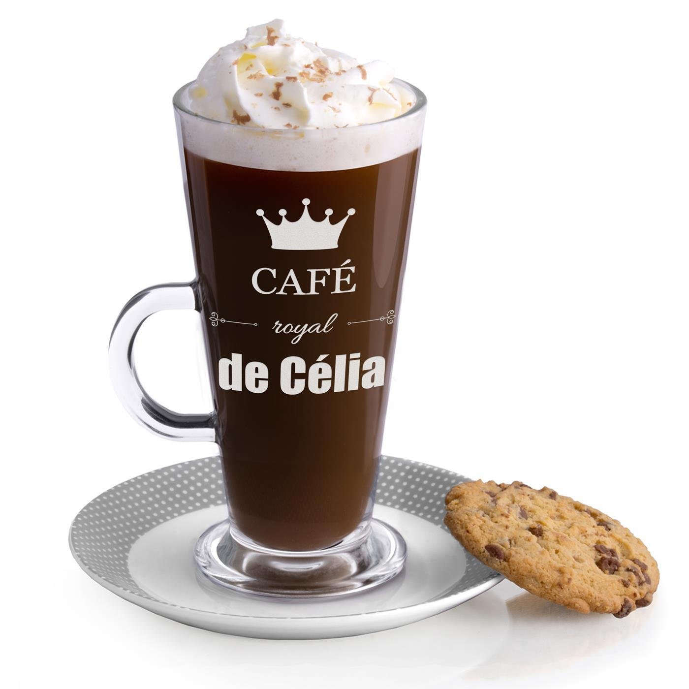 Vaso de café personalizado Murrano para una despedida de soltera