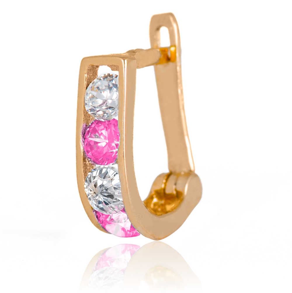 Aretes de oro de 8 quilates Murrano para ahijada