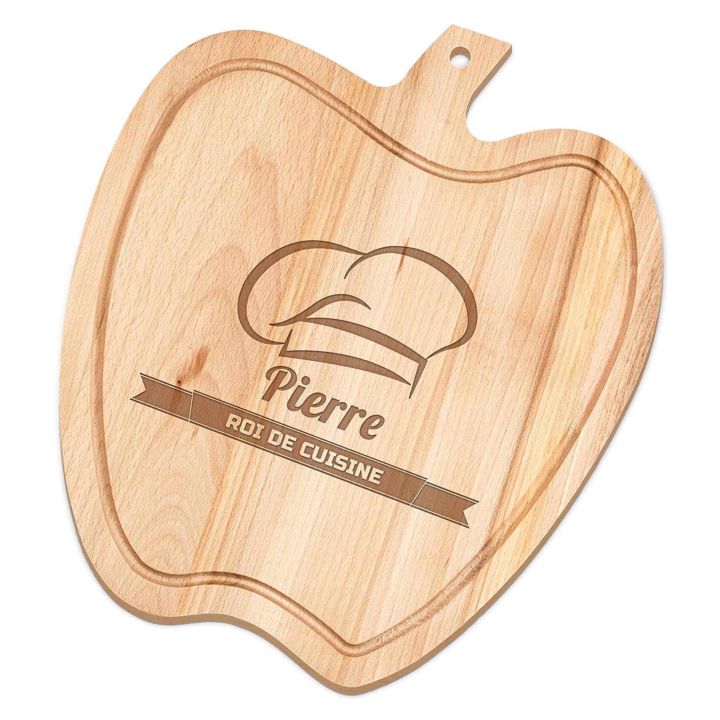 Planche à découper personnalisée en forme de pomme Murrano pour lui pour son anniversaire