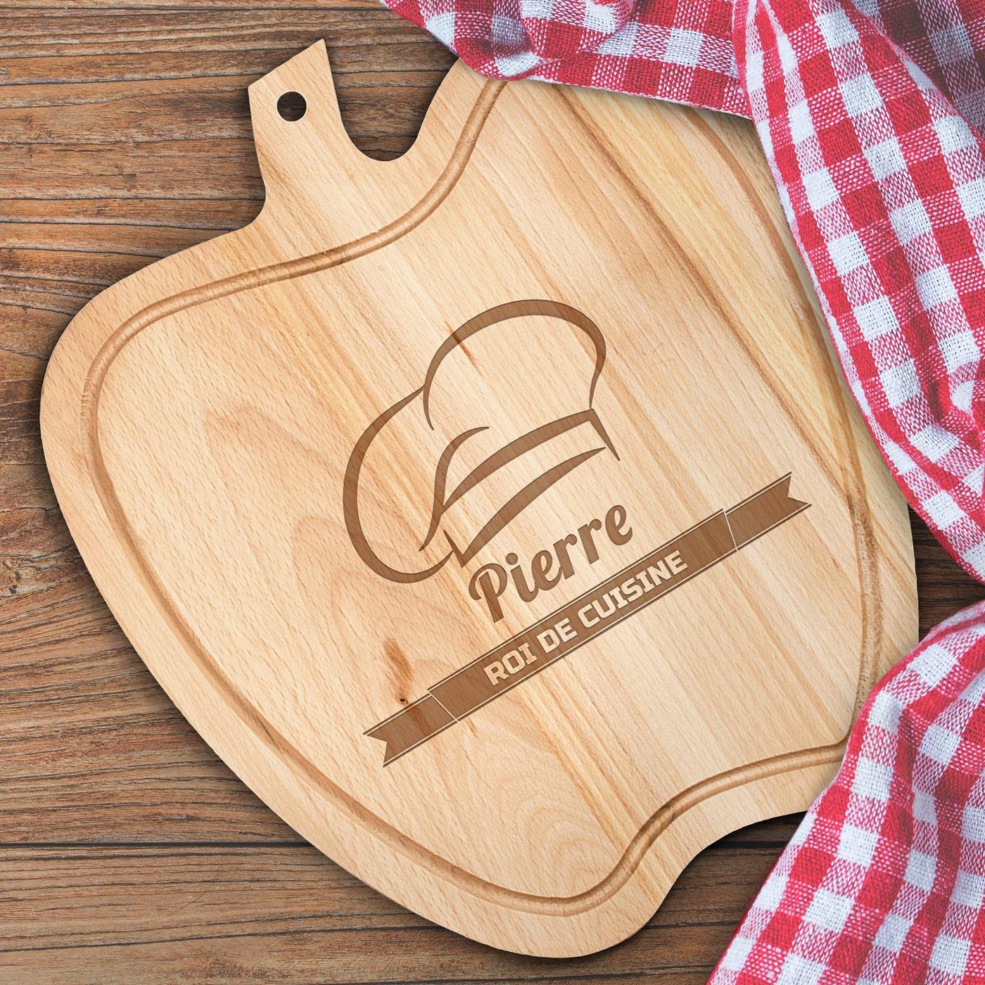 Murrano Custom Apple-Shaped Cutting Board for Him for His Birthday