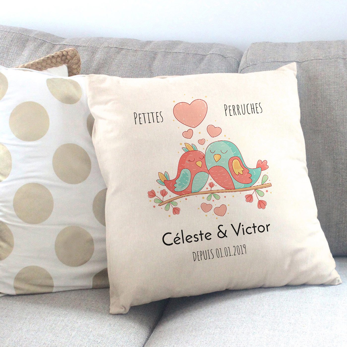 Almohada de boda personalizada Murrano