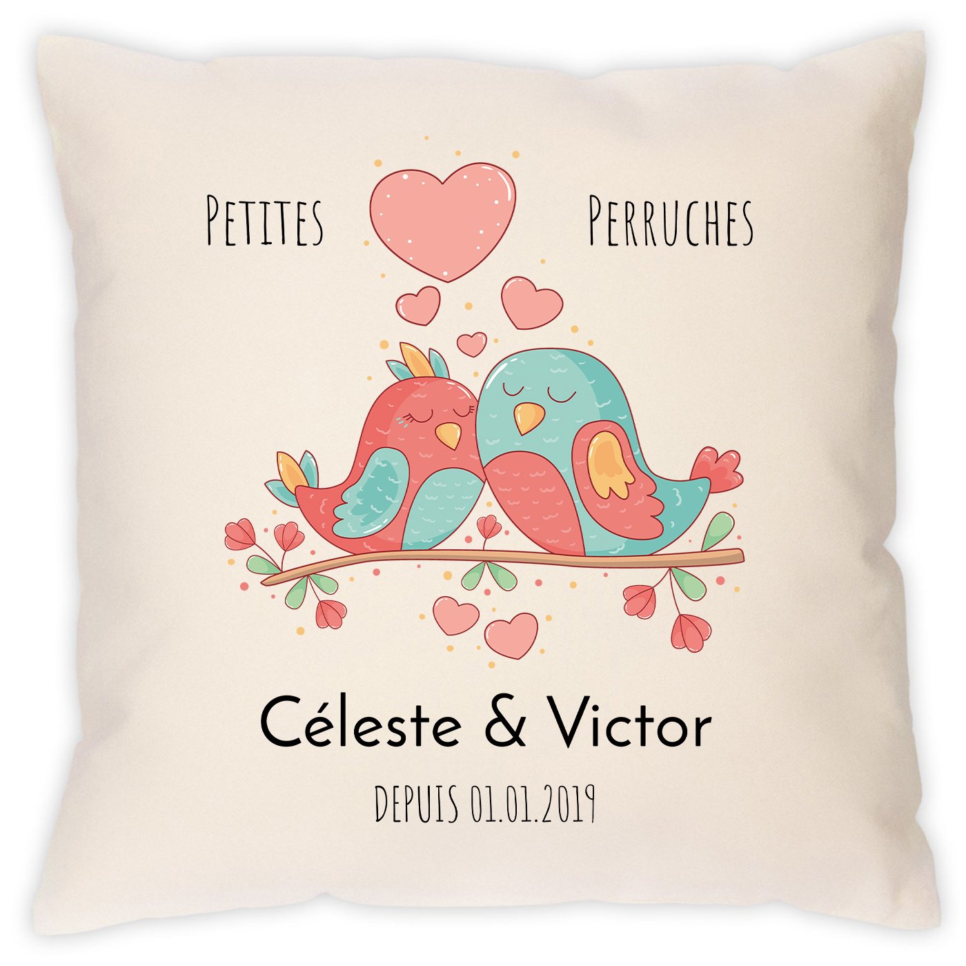 Almohada de boda personalizada Murrano