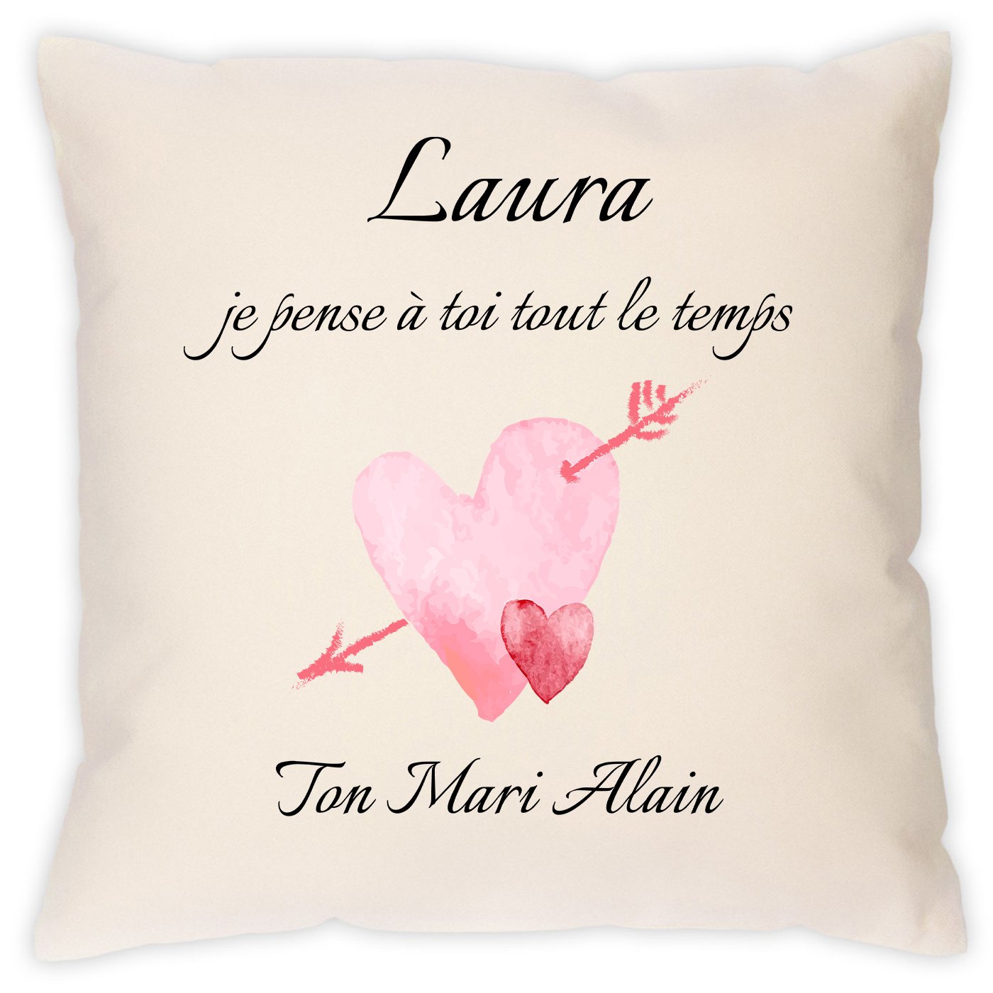 Cushión de Murrano para Mujer con Impresión para el Día de San Valentín