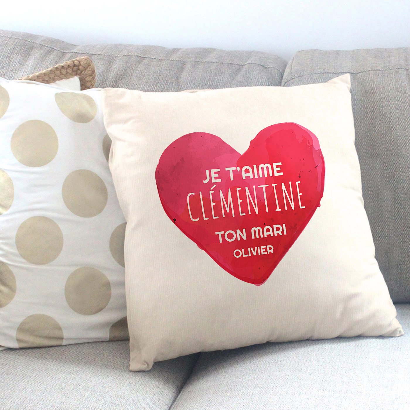 Almohada Personalizada Murrano para Esposa - Regalo de Aniversario de Matrimonio