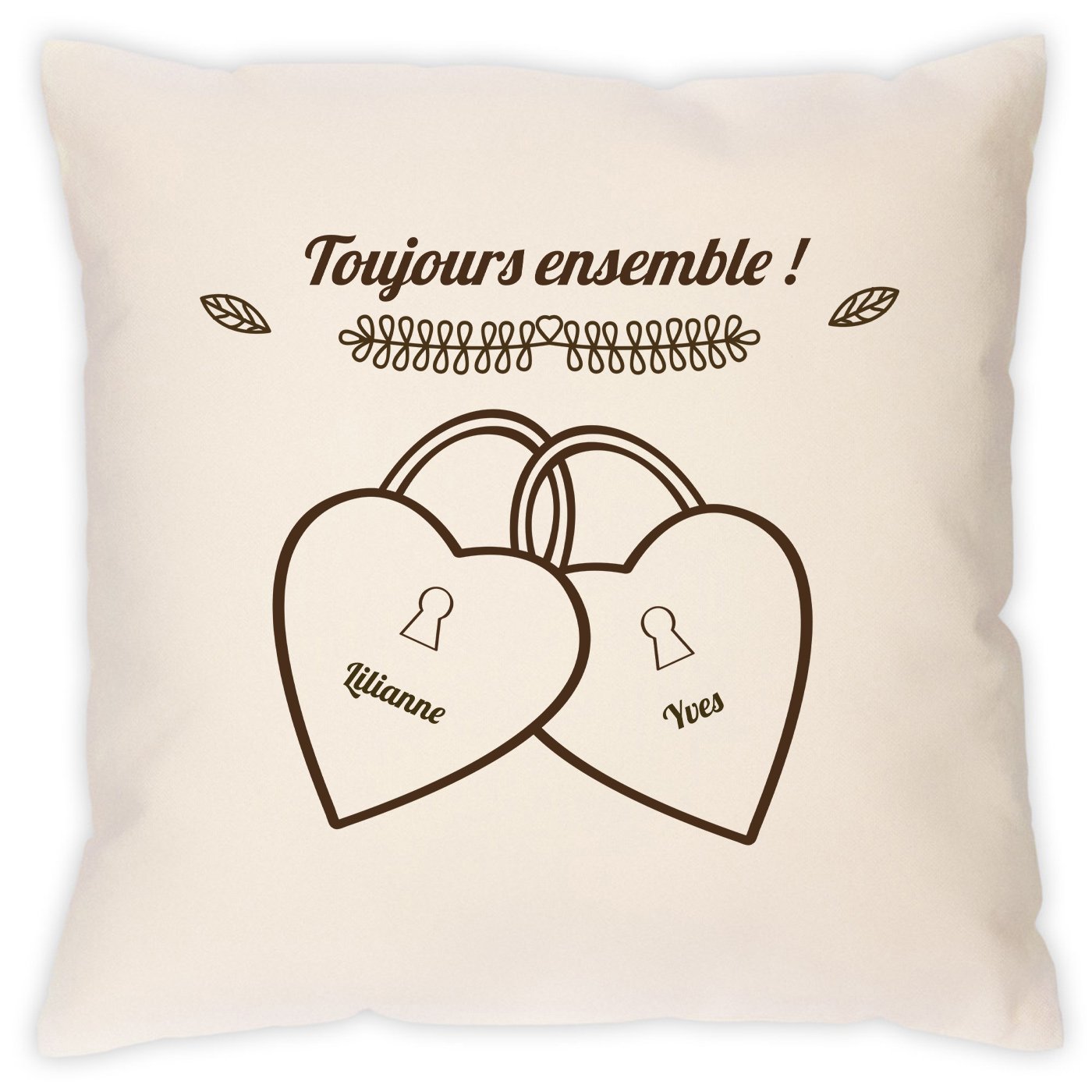 Almohada Personalizada para una Pareja por el Aniversario de Matrimonio