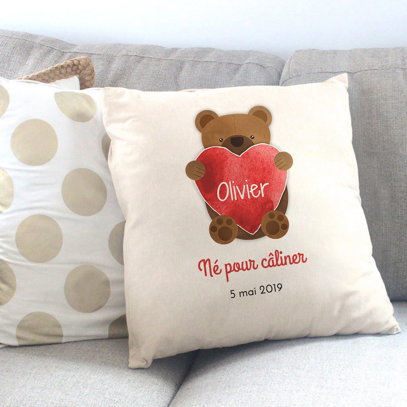Coussin de douche de naissance pour garçon Murrano