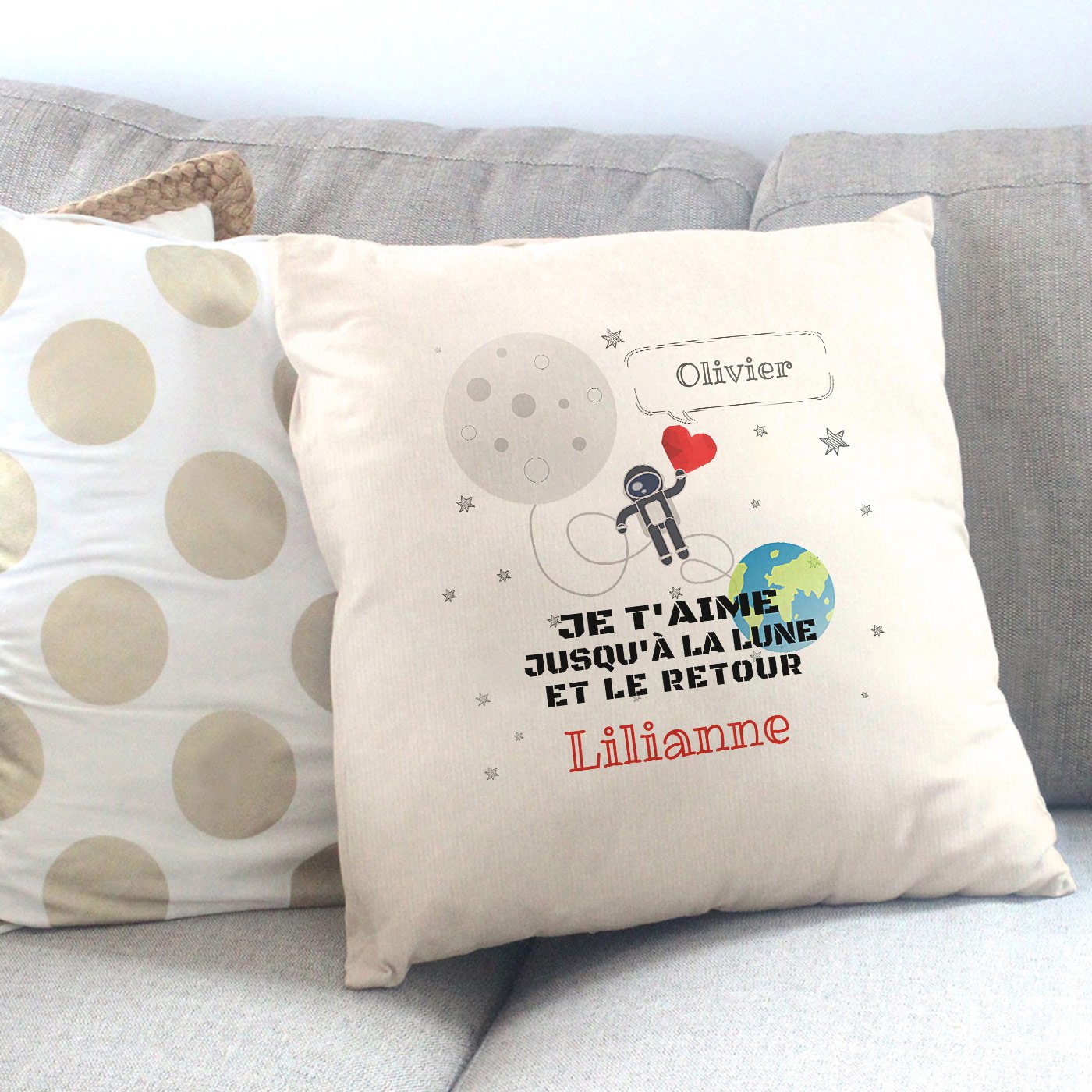 Murrano Personalized Pillow for Valentine's Day