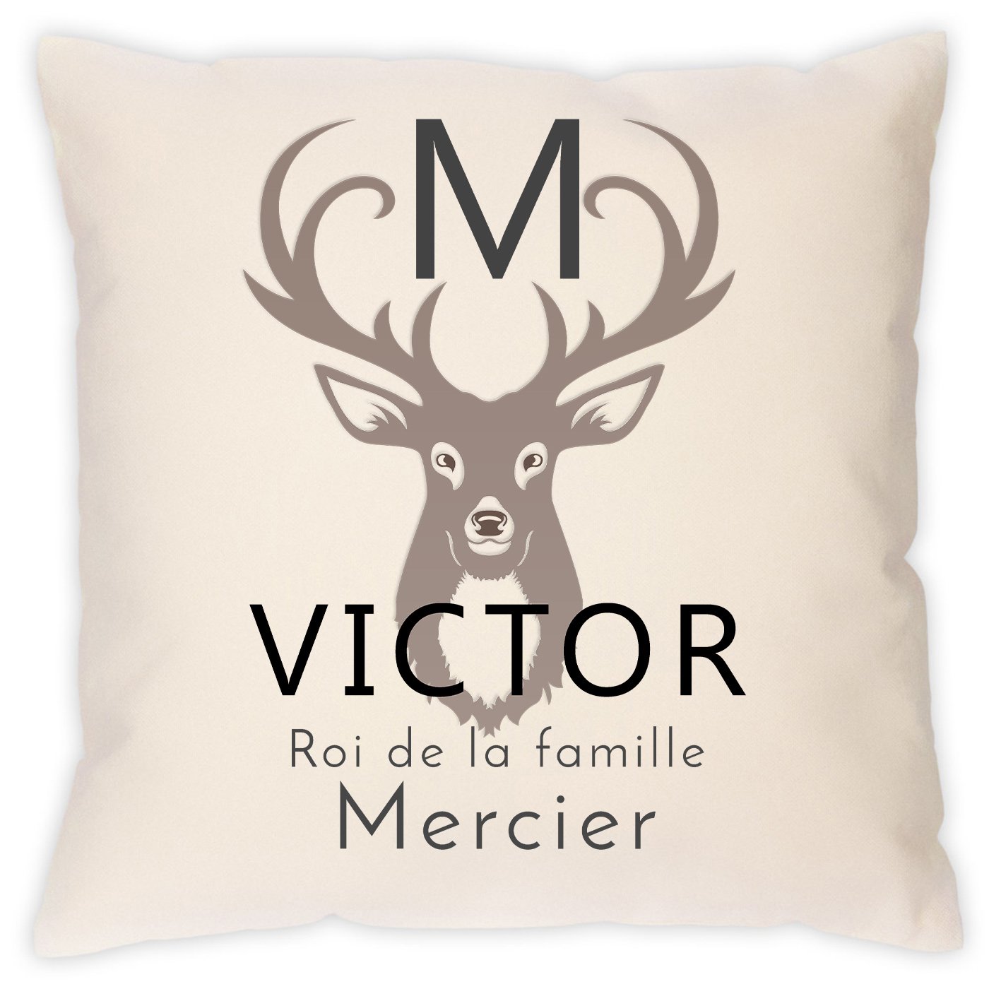 Almohada de algodón Murrano con impresión para el Día del Padre