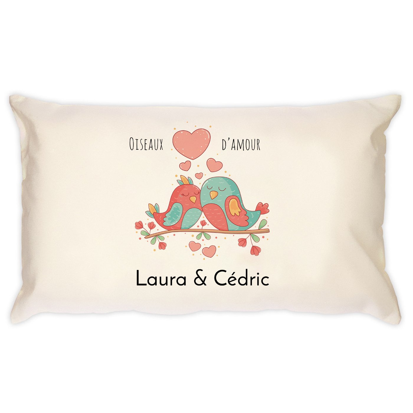 Set de almohadas de algodón impresas Murrano (para la novia y el novio)