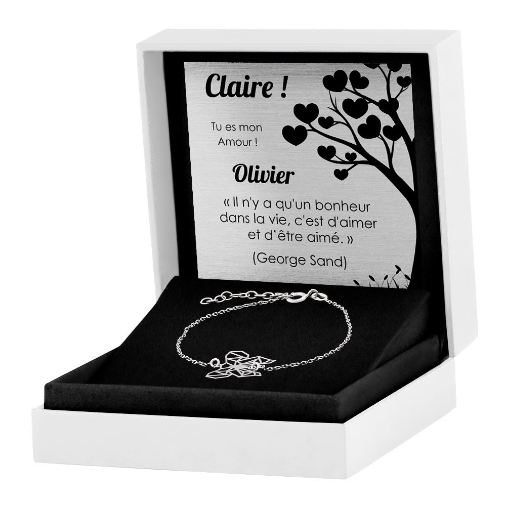 Pulseras de plata de Murrano con grabado para joven