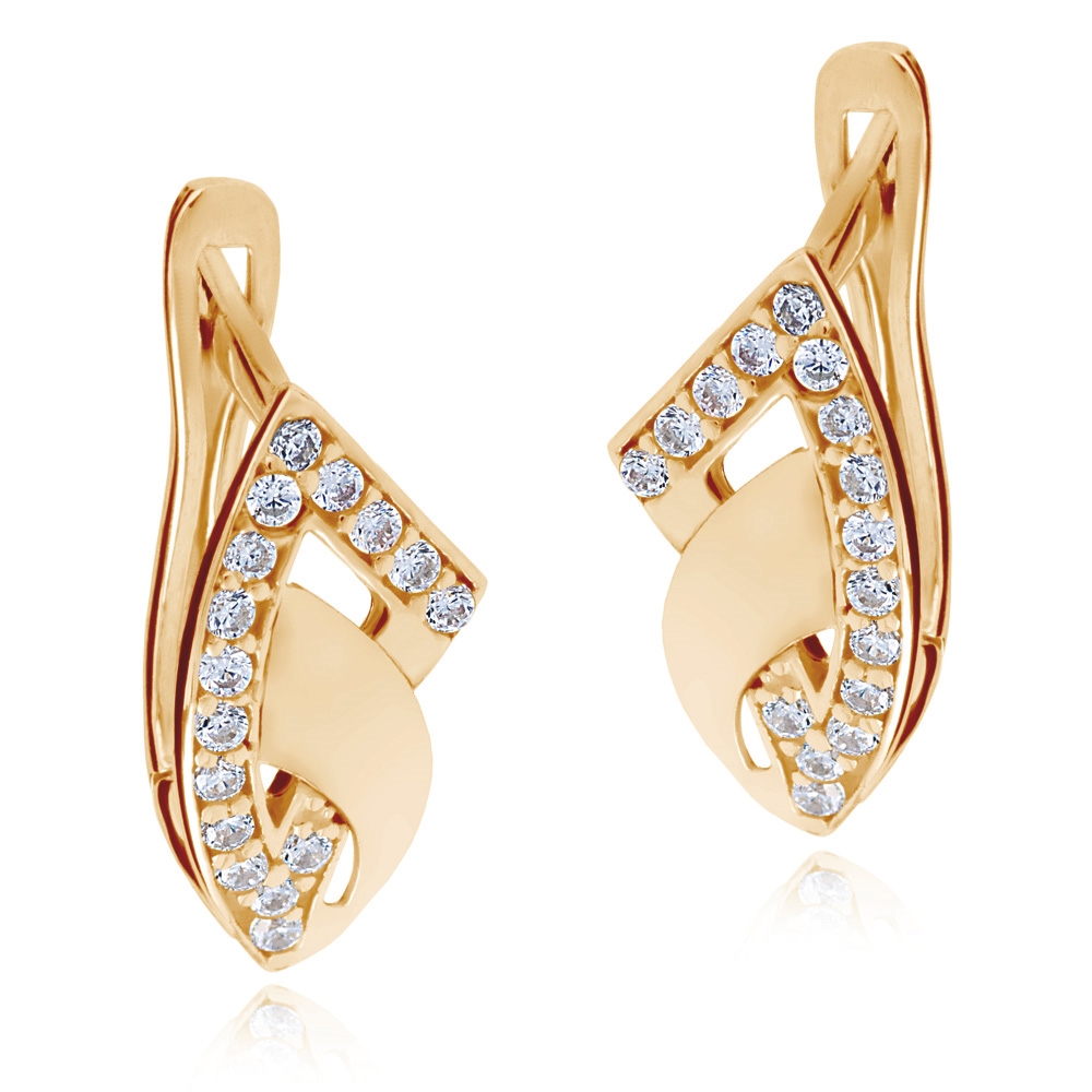 Aretes de oro de 8 quilates Murrano para esposa