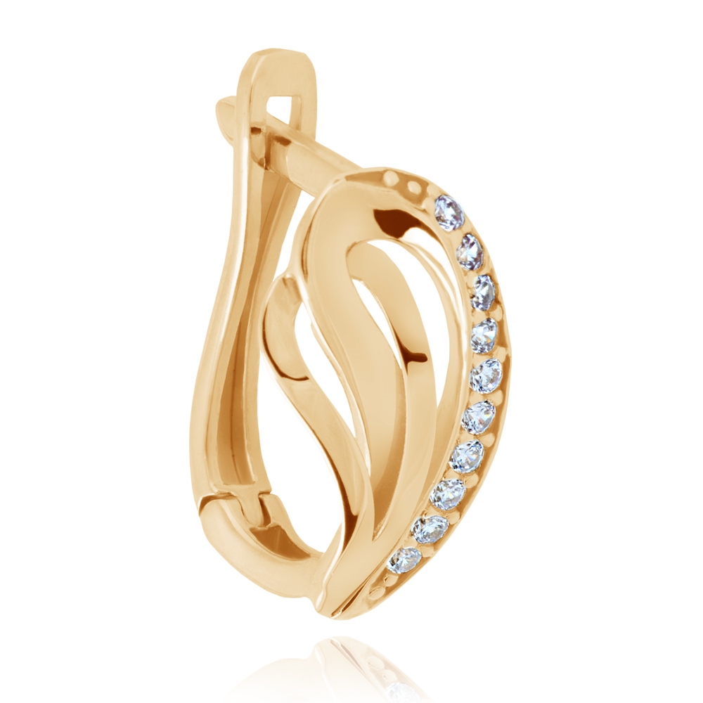 Aretes de oro de 8 quilates Murrano para mamá