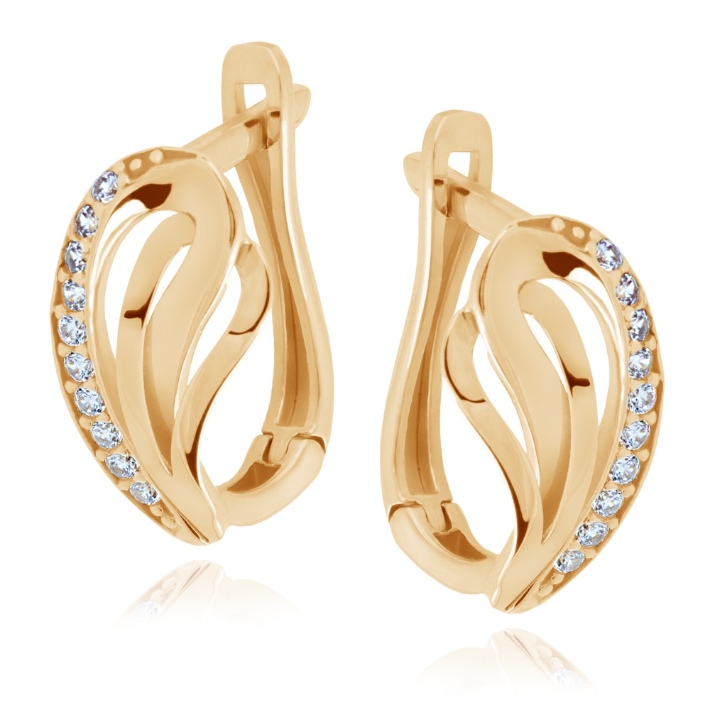 Aretes de oro de 8 quilates Murrano para mamá