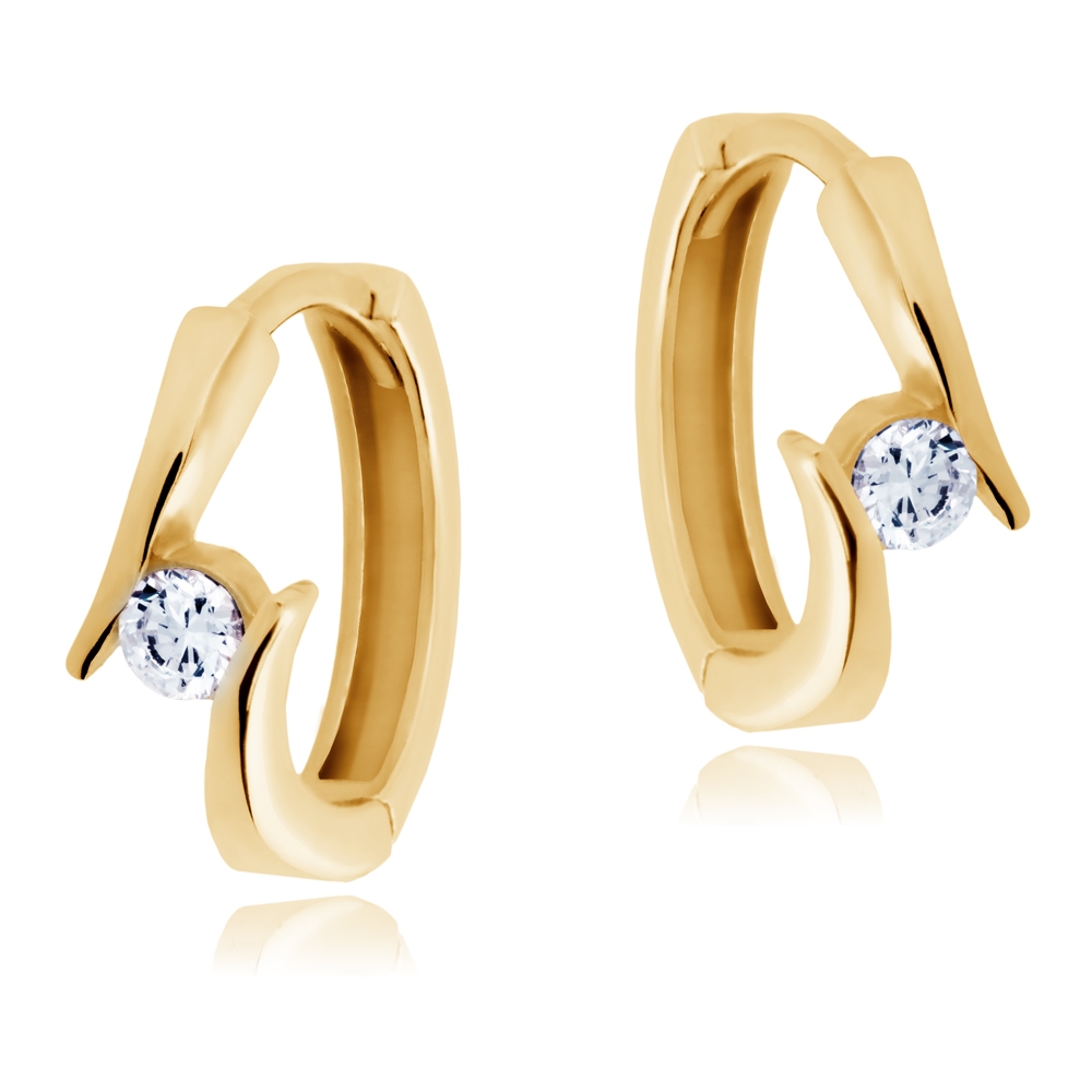 Pendientes de oro de 8 quilates para una amiga
