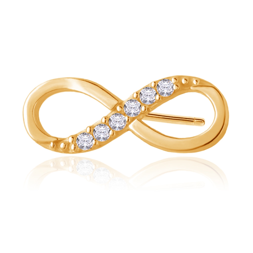 Aretes de oro de 8 quilates Murrano para una novia