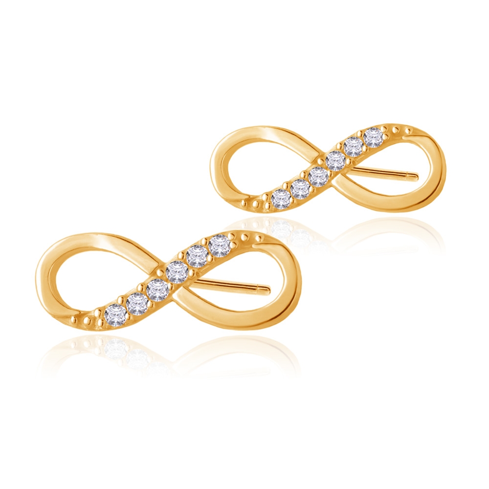 Aretes de oro de 8 quilates Murrano para una novia