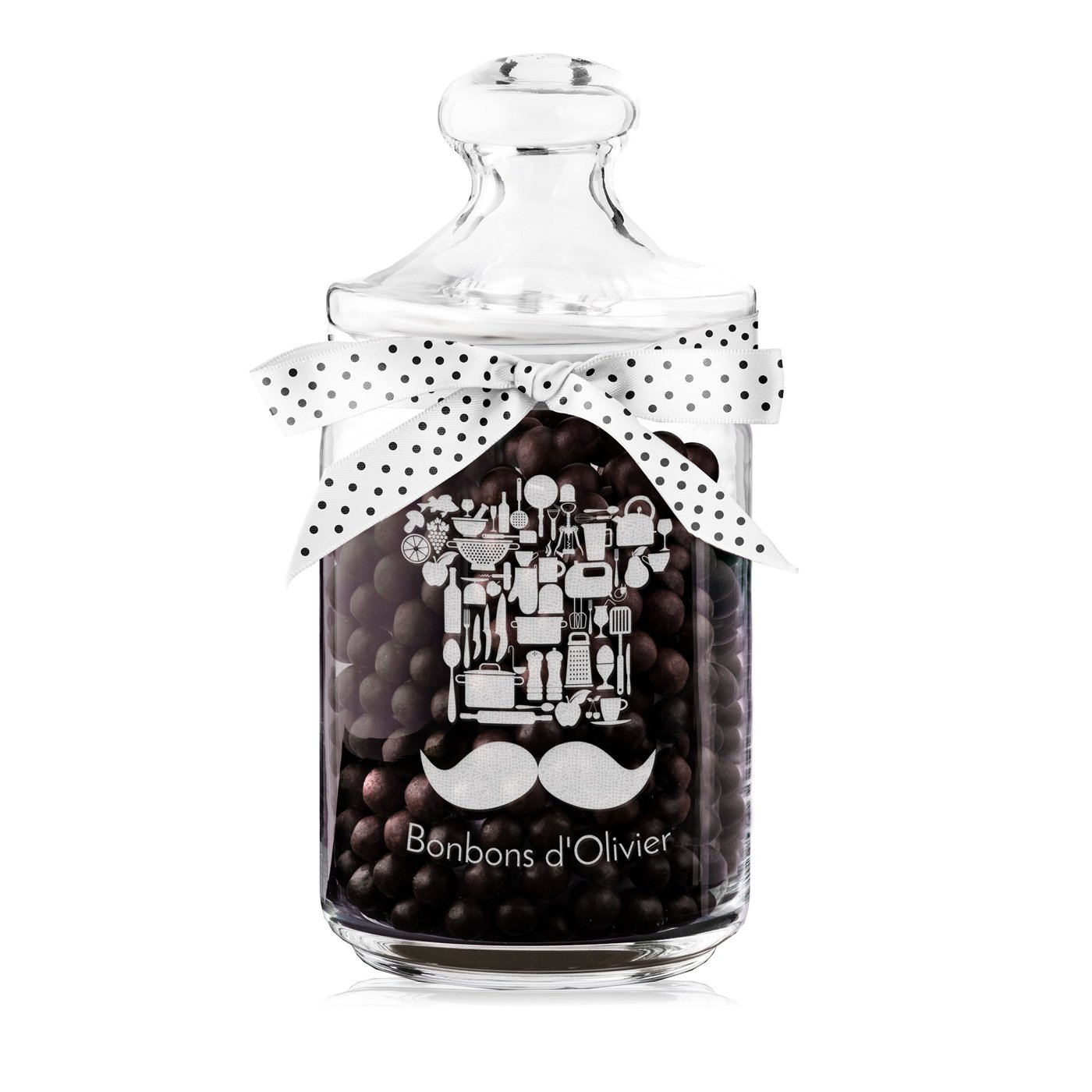 Murrano Engraved Cookie Jar for Him