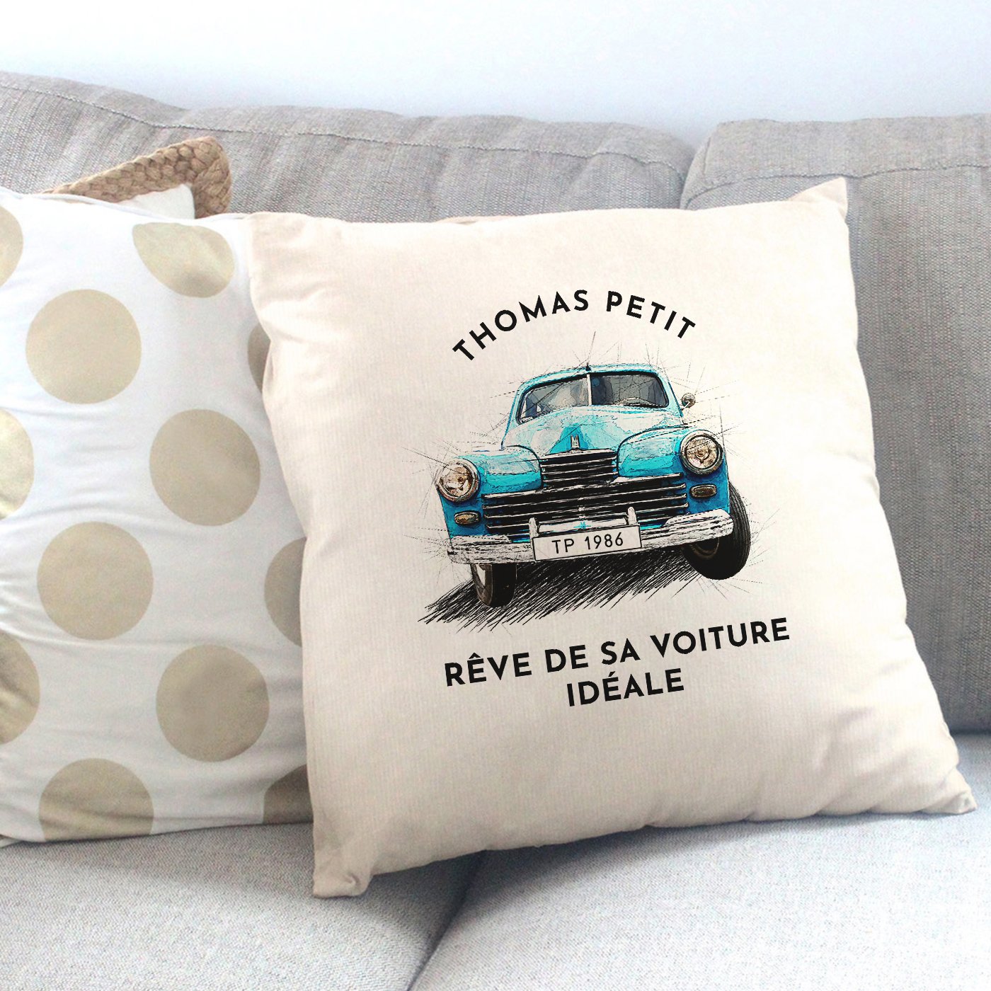 Almohada para amantes de autos clásicos Murrano