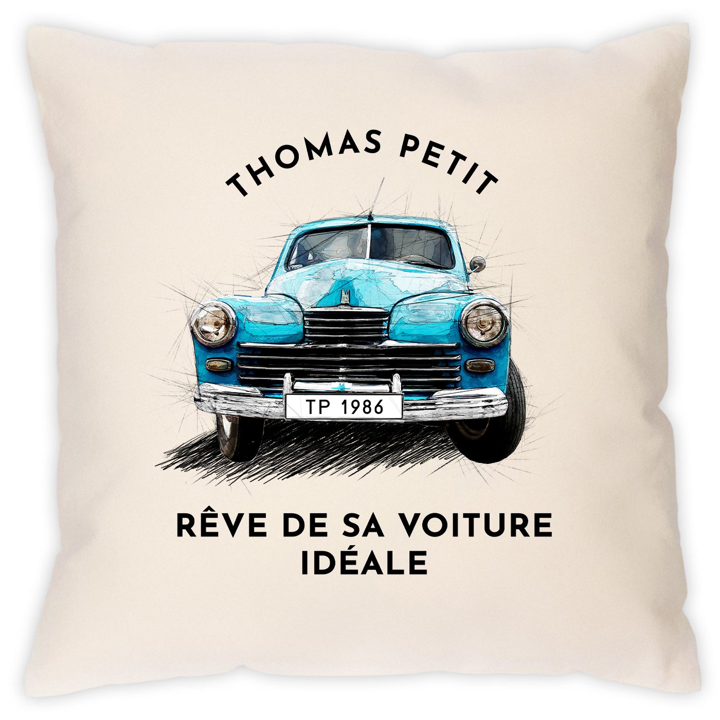 Almohada para amantes de autos clásicos Murrano
