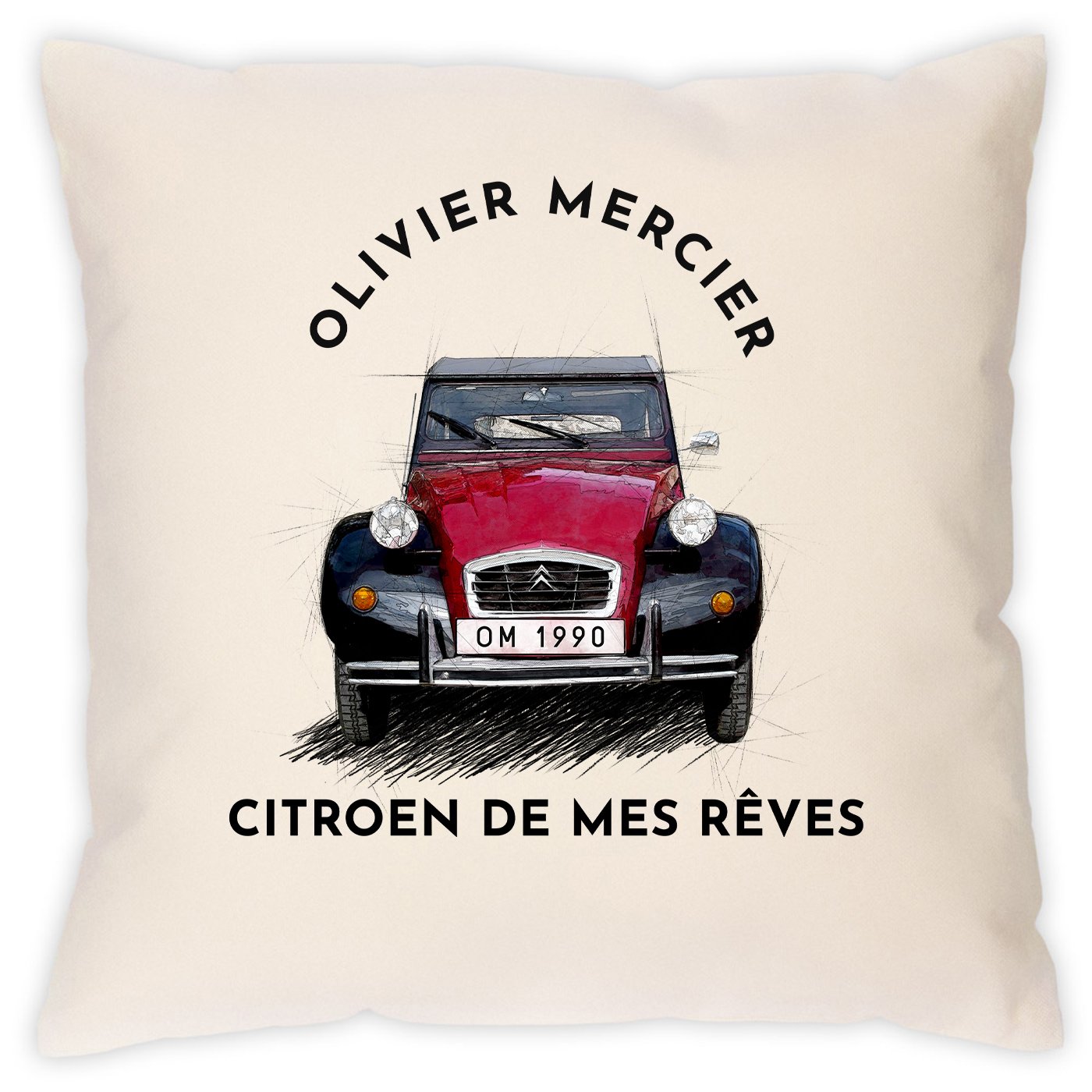 Cojín personalizado Murrano para entusiasta de automóviles - Citroën