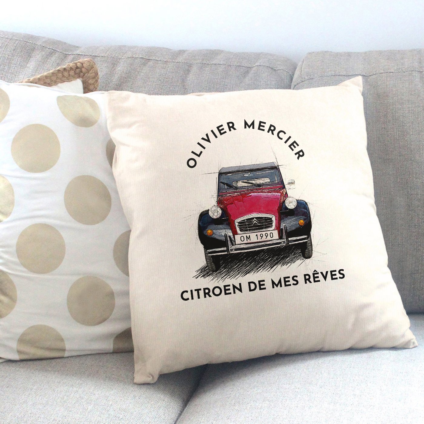 Cojín personalizado Murrano para entusiasta de automóviles - Citroën