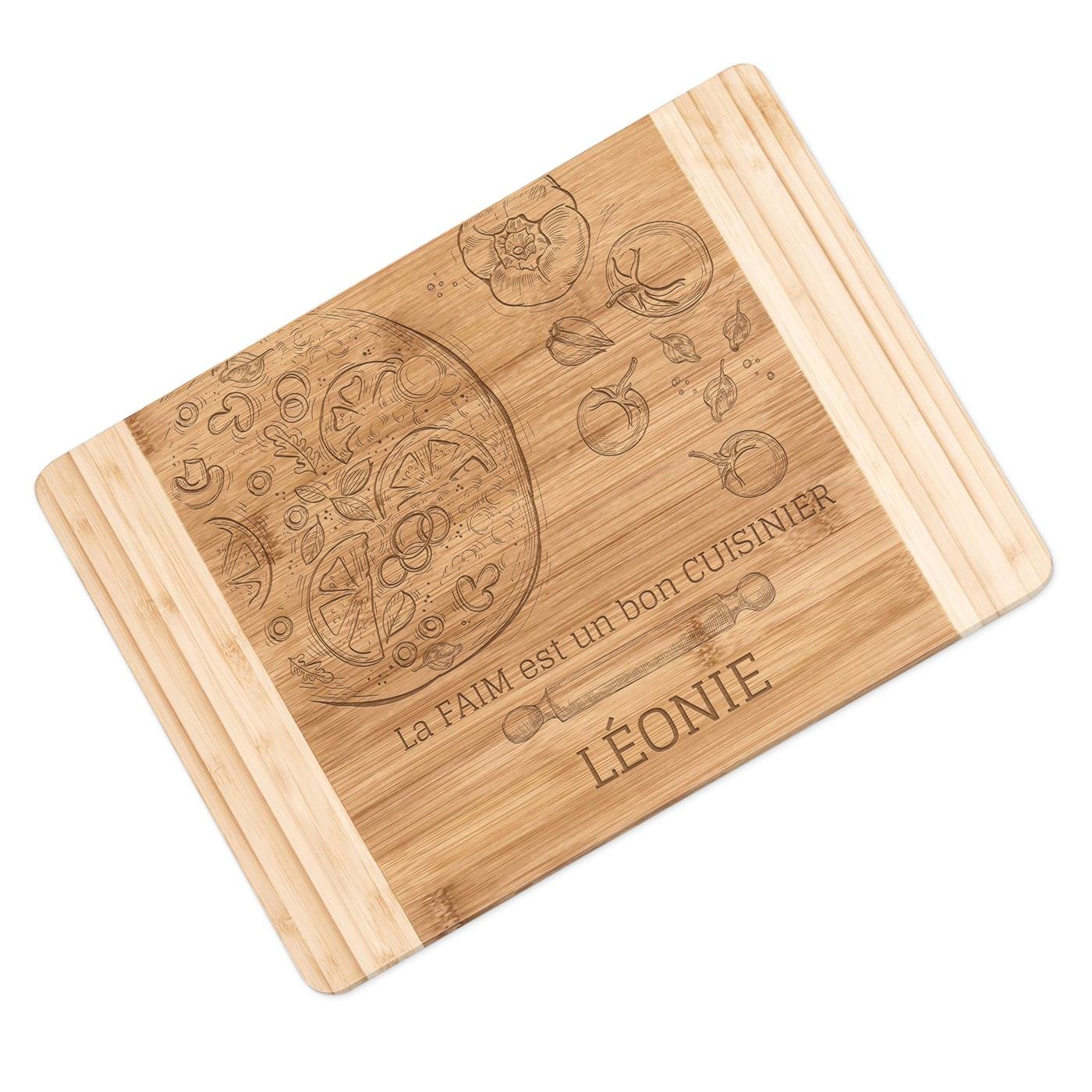 Murrano Bamboo Cutting Board with Personalized Engraving for a Friend's Birthday