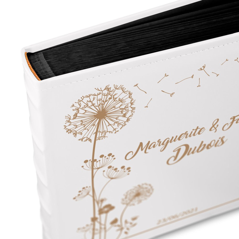 Murrano Personalized Photo Album for Couple's Wedding Anniversary