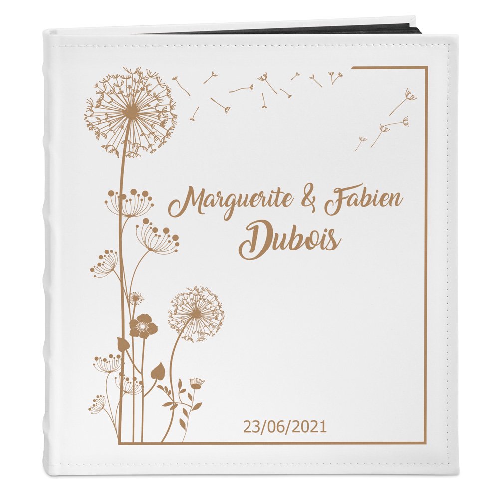 Murrano Personalized Photo Album for Couple's Wedding Anniversary