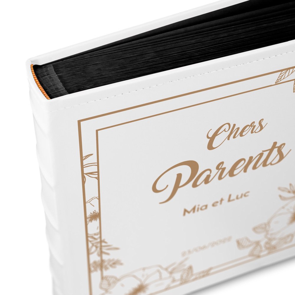 Murrano Personalized Photo Album for Parents - Wedding Thank You Gift