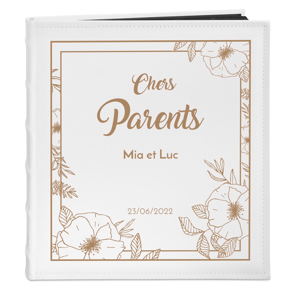 Murrano Personalized Photo Album for Parents - Wedding Thank You Gift