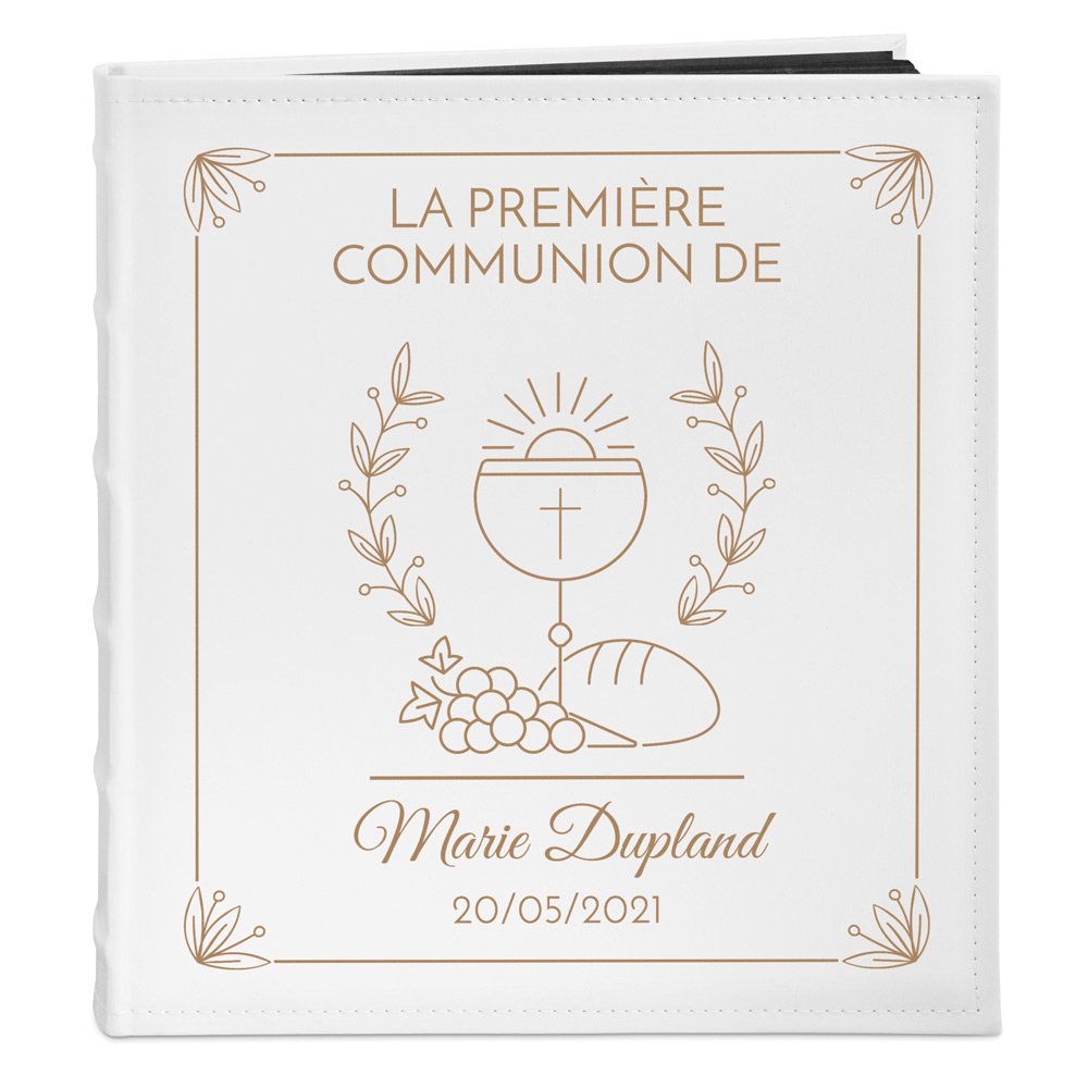 Murrano Personalized Photo Album for Granddaughter's First Communion