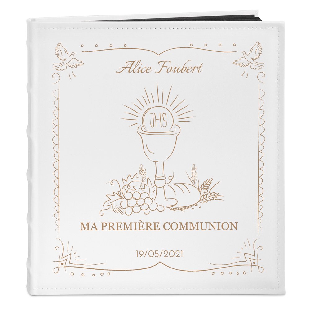Murrano Personalized Photo Album for Goddaughter's First Communion