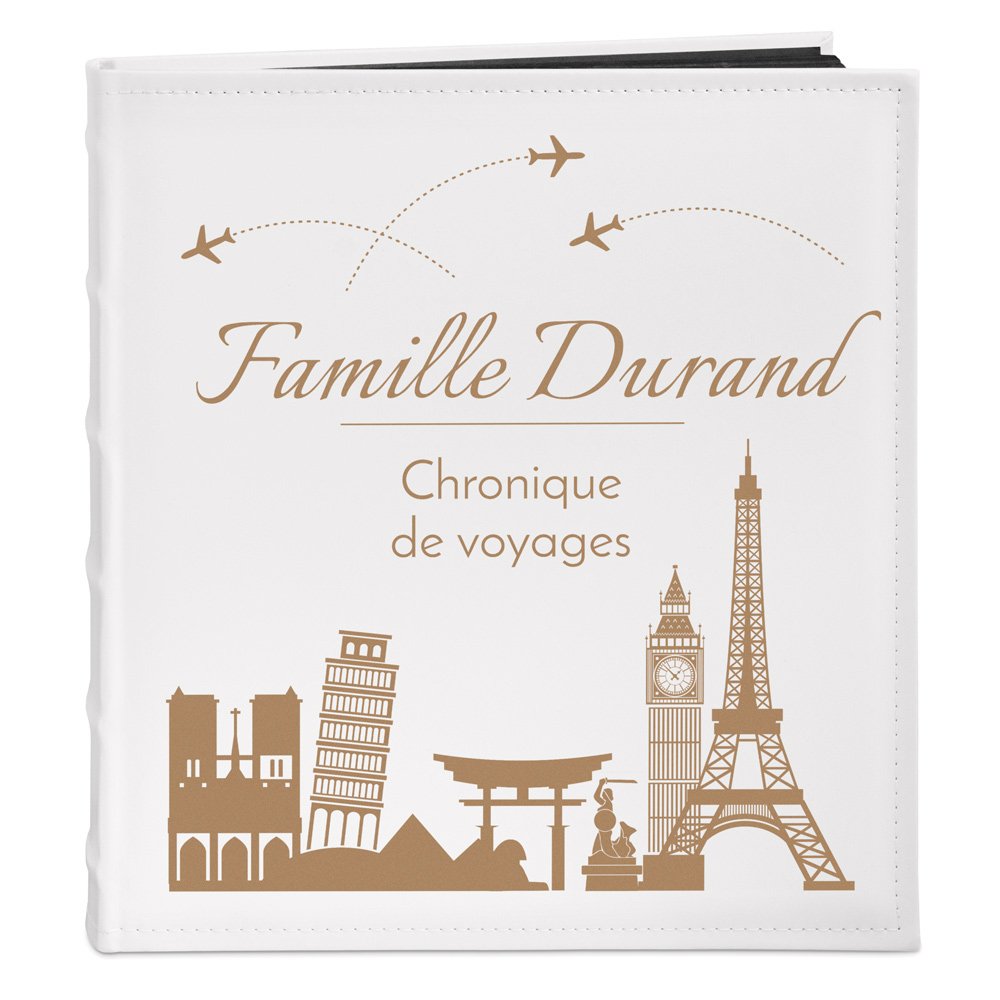 Murrano Personalized Photo Album for Travel-Loving Couples