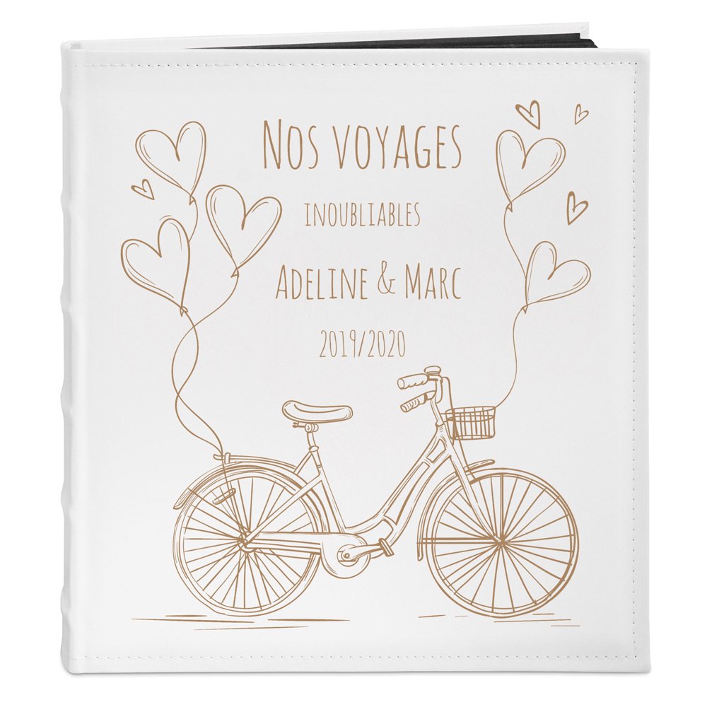 Murrano Personalized Photo Album for Cyclist Couple