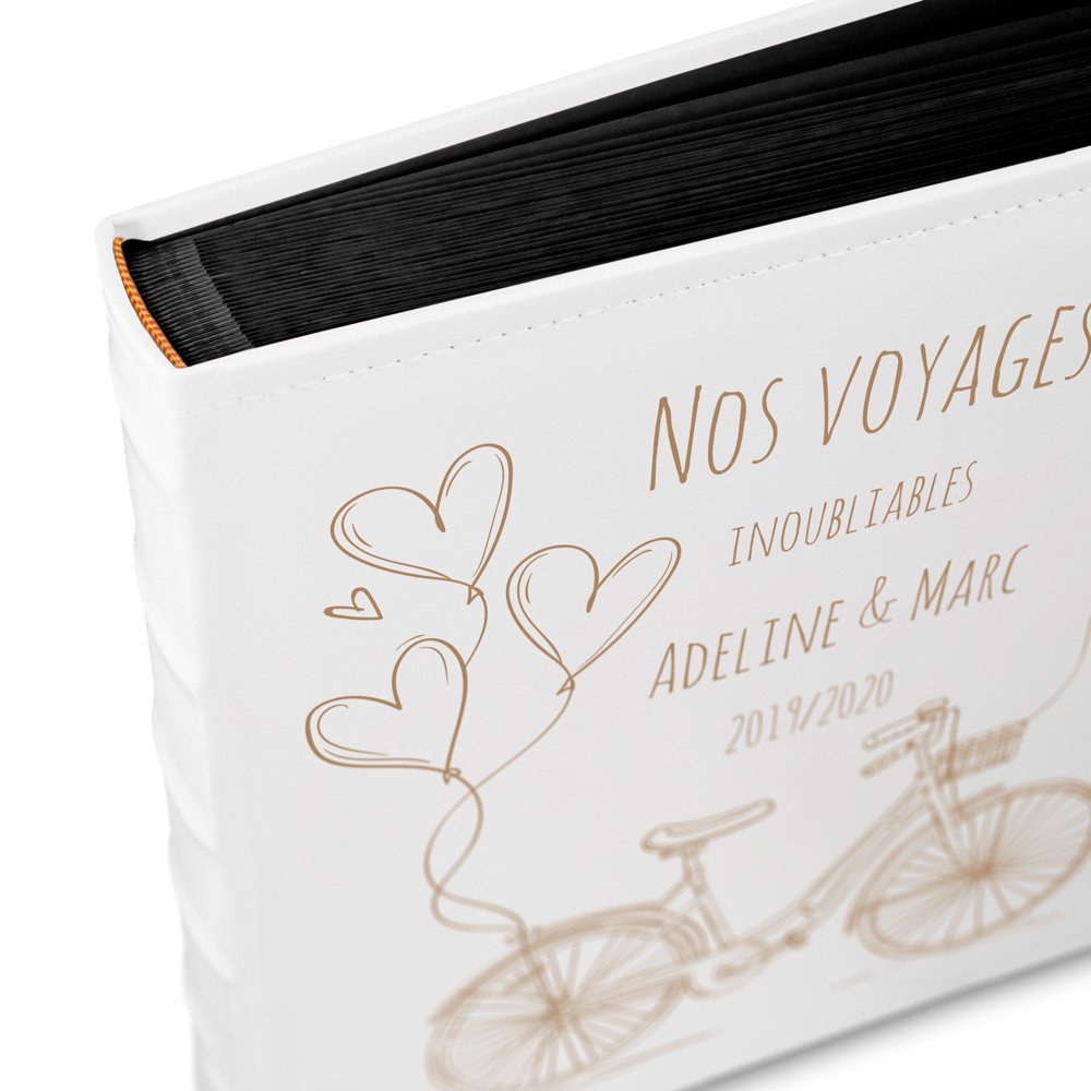 Murrano Personalized Photo Album for Cyclist Couple