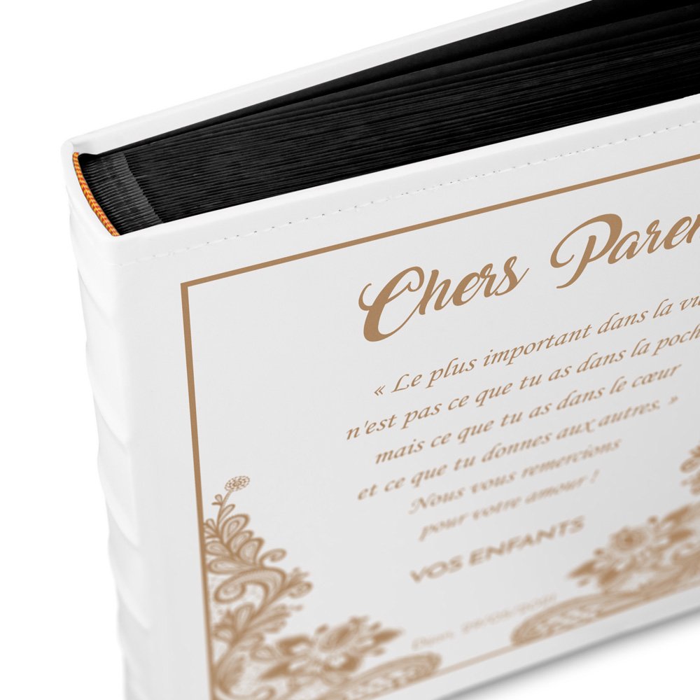 Murrano Personalized Photo Album for Parents - Wedding Thank You Gift
