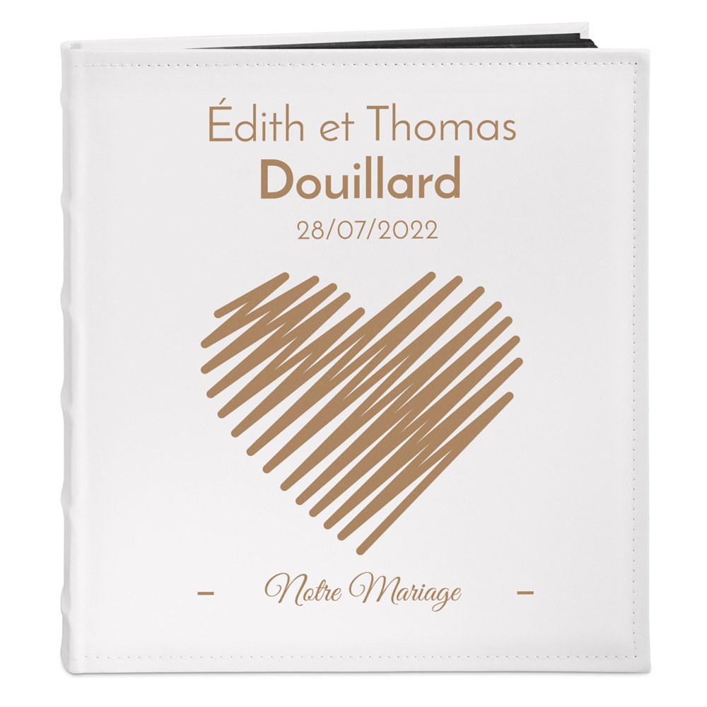 Murrano Personalized Photo Album for Couple Wedding Gift