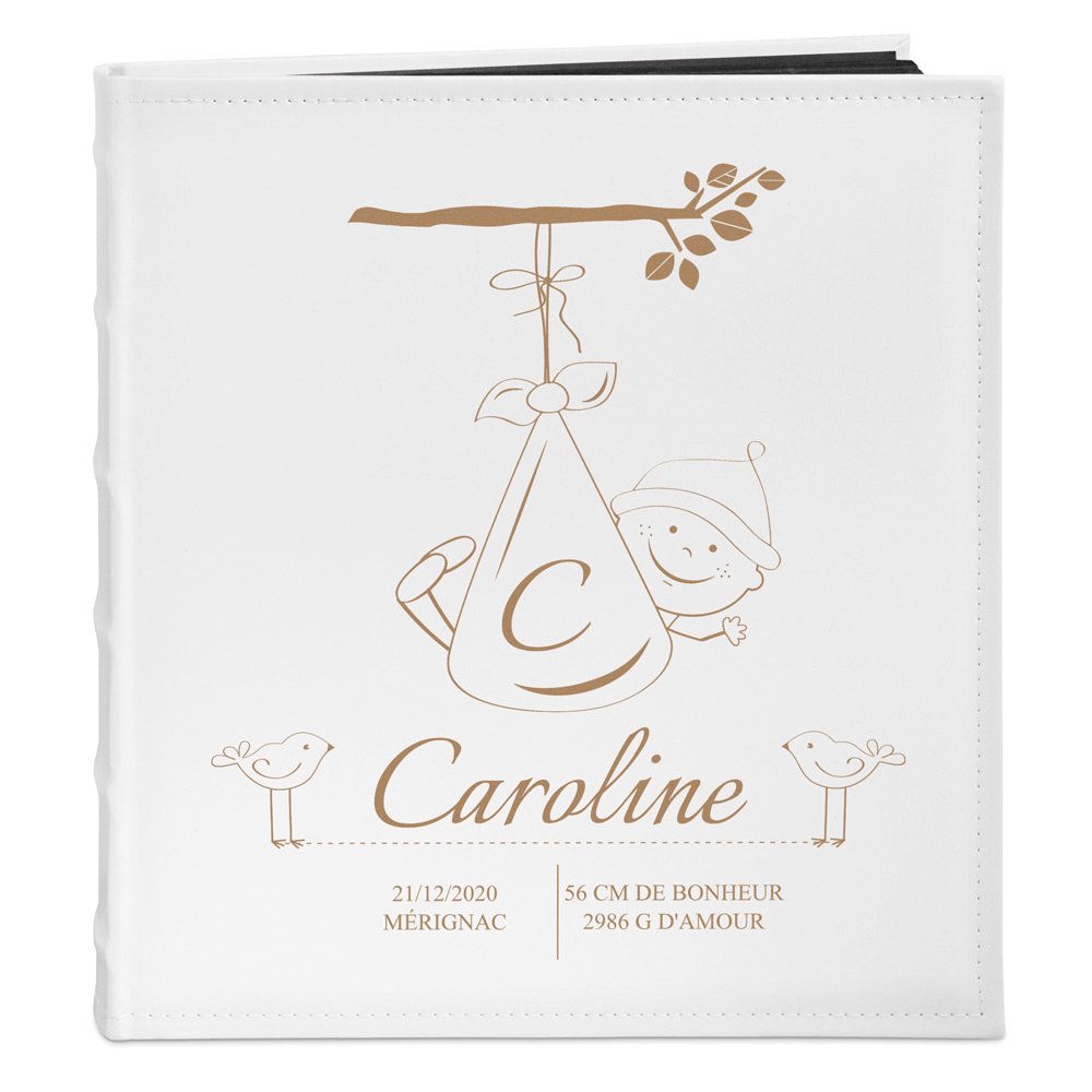 Murrano Personalized Photo Album for Granddaughter's Birth