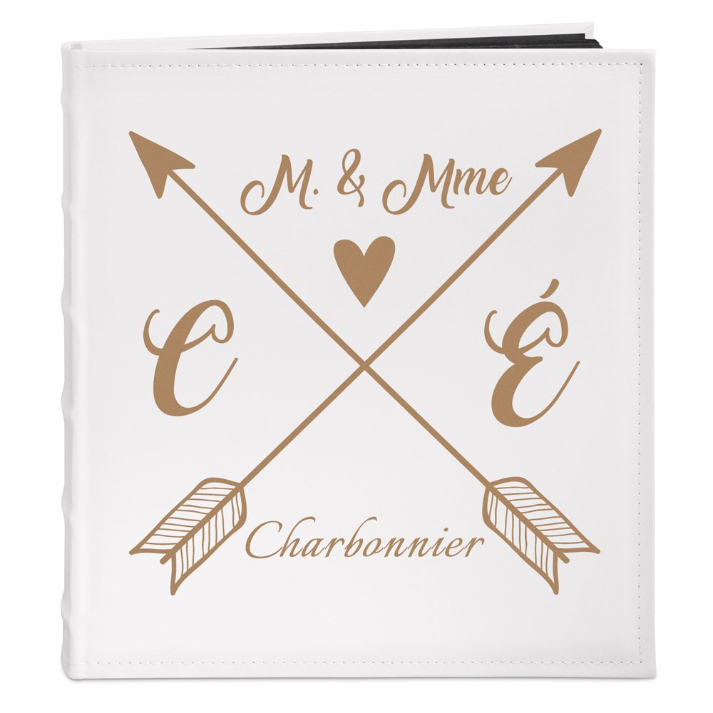 Murrano Personalized Photo Album for Mr. and Mrs. Wedding Anniversary