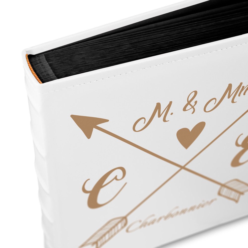 Murrano Personalized Photo Album for Mr. and Mrs. Wedding Anniversary