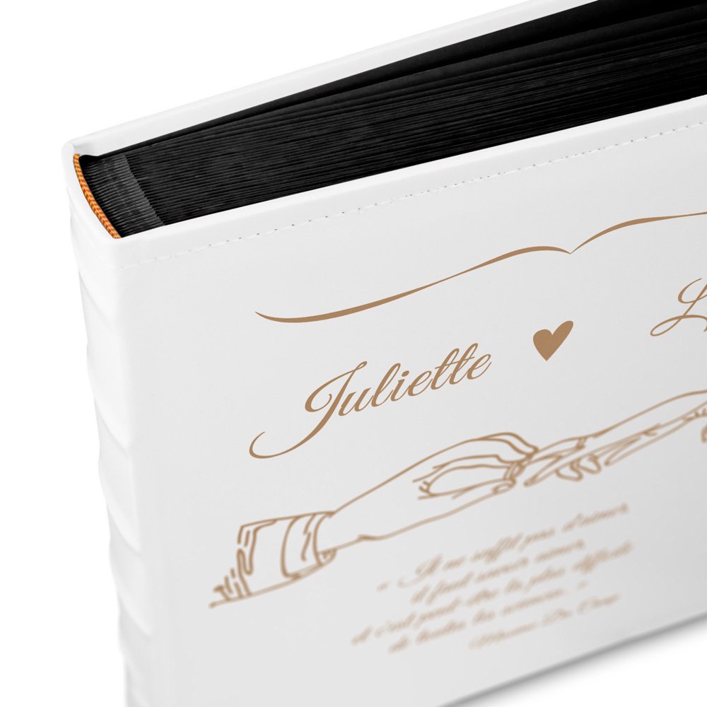 Murrano Personalized Photo Album for Couple - Wedding Anniversary Gift