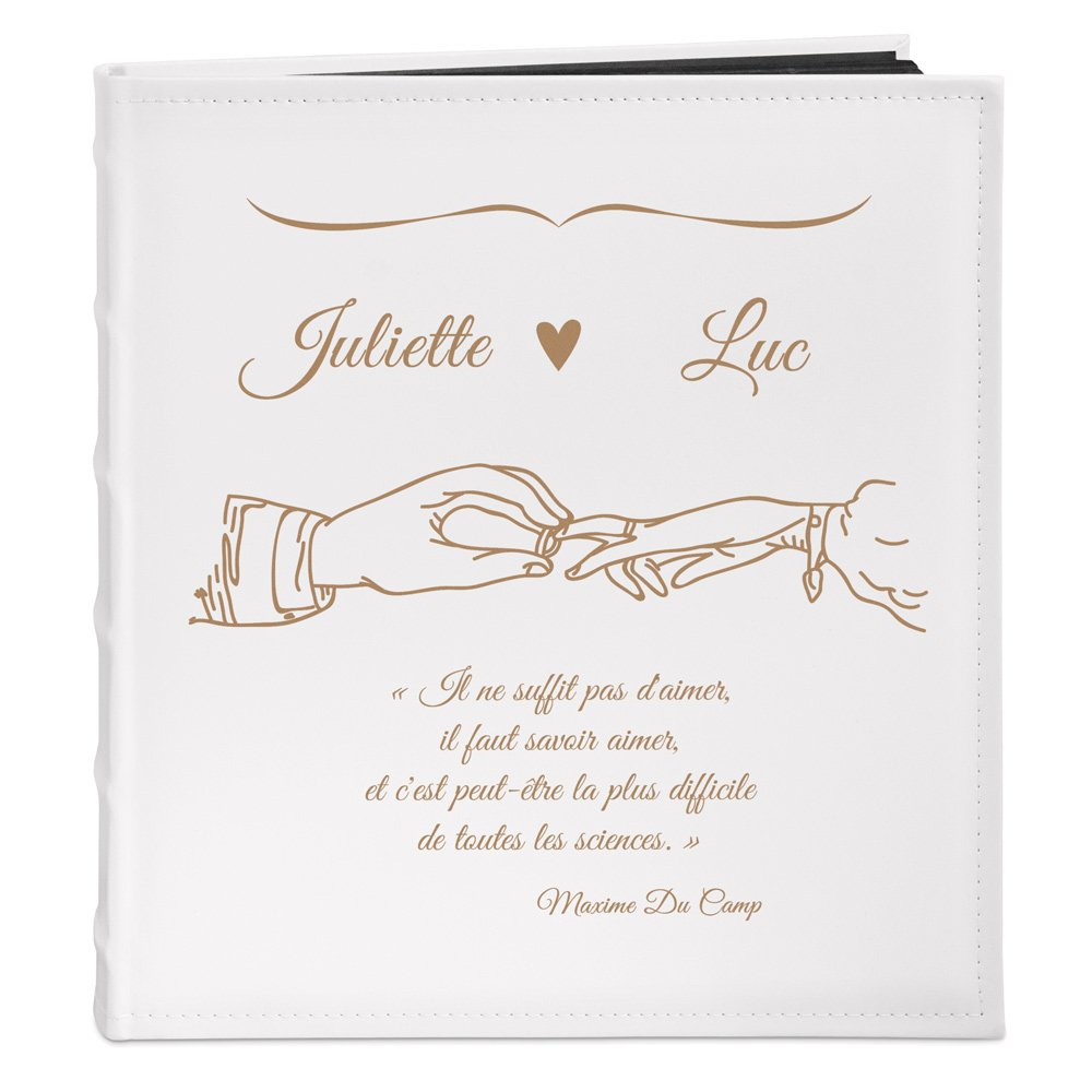 Murrano Personalized Photo Album for Couple - Wedding Anniversary Gift