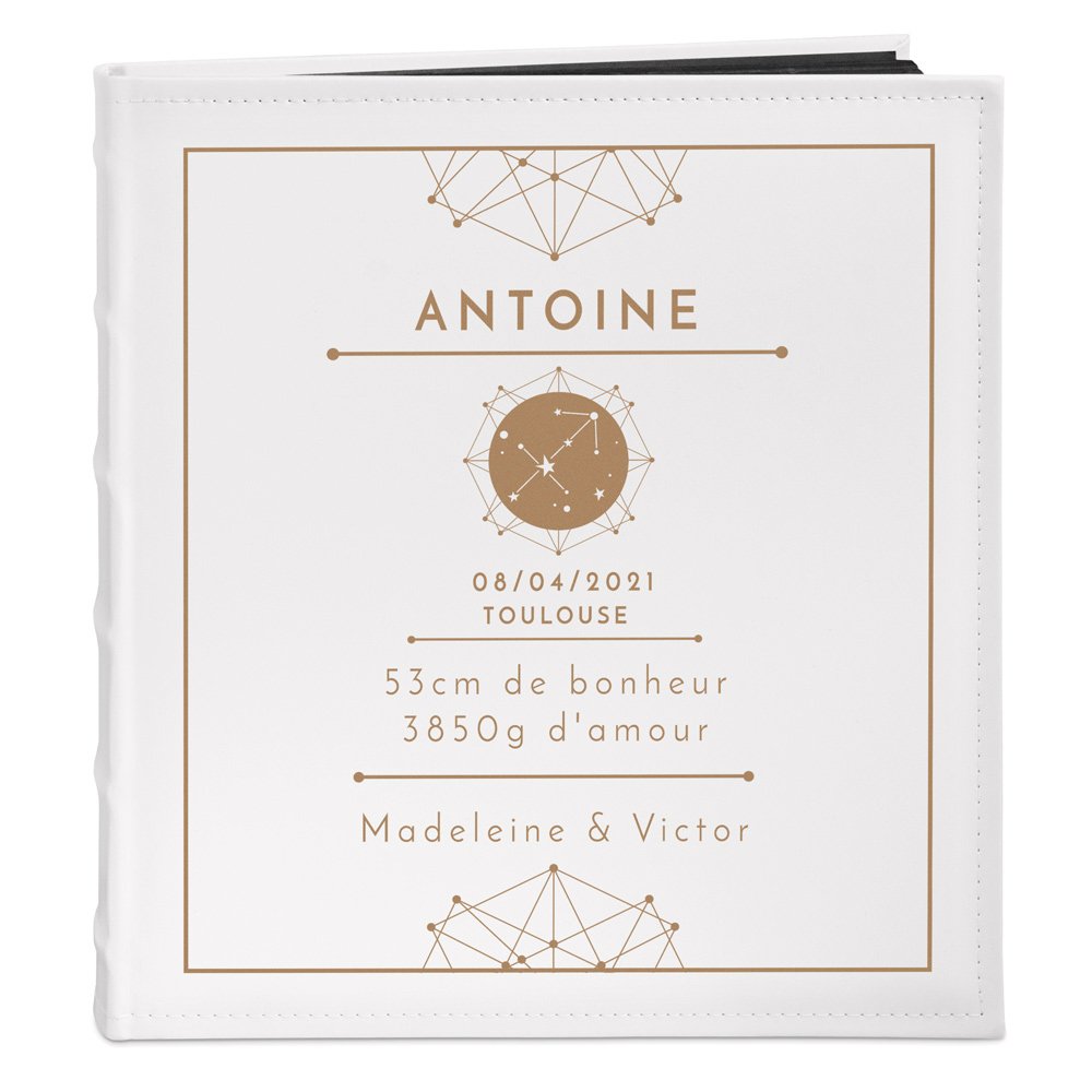 Murrano Personalized Photo Album for the Birth of a Nephew